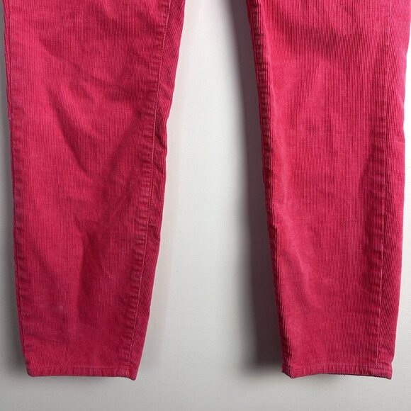 J.Crew Women’s Sz 28 Coral Pink Toothpick Ankle Cords Corduroy‎ Pants - Picture 4 of 10